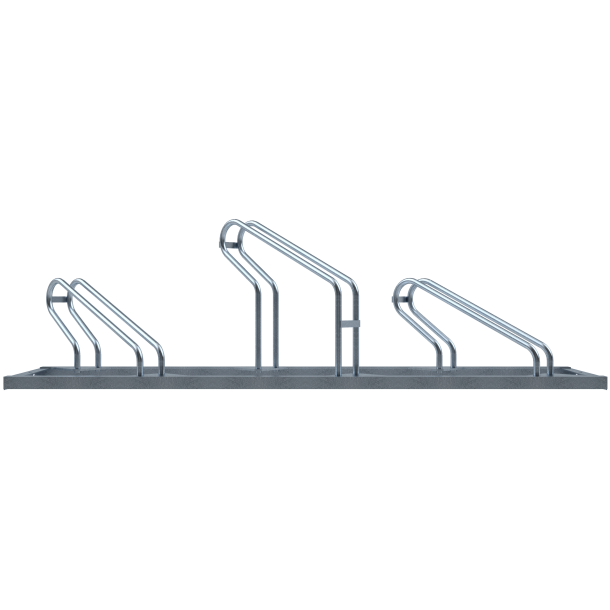 Bicycle parking rack | One-sided rack, 45, left | 3 Bicycleslength: 1695 mm